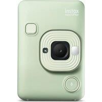 INSTAX mini LiPlay Hybrid instant camera with rear 2.7 inch LCD display screen, Micro SD card slot, USB Type-c charging, Matcha Green, film sold separately