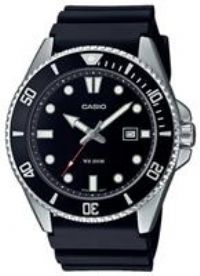 Casio Men/'s Analogue Quartz Watch with Plastic Strap MDV-107-1A1VEF