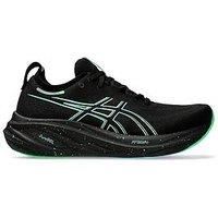 Asics Men/'s Gel-Nimbus 26 Sneaker, Black Soothing Sea, 7 UK