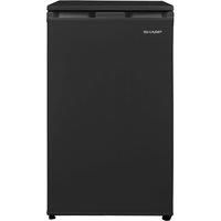 SHARP SJ-UE121M4B-EN Undercounter Fridge - Black, Black