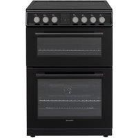 Sharp KF-66DVDD04BM1K Electric Cooker with Double Oven - Black