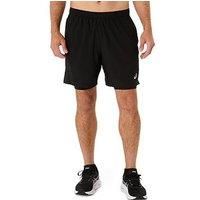 Asics Mens Running Core 2-In-1 7Inch Short - Black