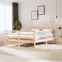 Bed Frame Solid Wood 160x200 cm