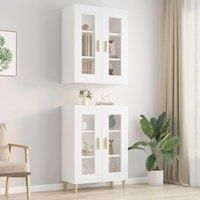 Hanging Wall Cabinet White 69.5x34x90 cm