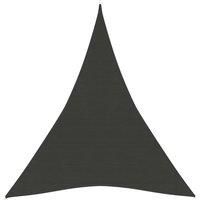 Sunshade Sail 160 g/m Anthracite 3x4x4 m HDPE