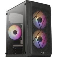 AEROCOOL CS-107-A-BK-v2 Micro ATX Mini Tower PC Case - Black, Black