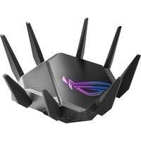 ASUS ROG Rapture GT-AXE11000 Tri-band WiFi 6E Gaming Router, New 6GHz Band, WAN Aggregation, 2.5G Port, Lifetime Free Internet Security, Mesh Wifi Support, 4 LAN Ports, VPN, Advanced Cooling System