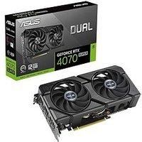 ASUS Dual GeForce RTX 4070 Super EVO 12GB GDDR6X (PCIe 4.0, 12GB GDDR6X, DLSS 3, HDMI 2.1a, DisplayPort 1.4a, 2.5-Slot Design, Axial-Tech Fan Design, 0dB Technology)