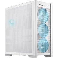 ASUS TUF Gaming GT302 ARGB ATX Mid-Tower PC Case – Four 140 x 28 mm ARGB Fans for High Airflow, Interchangeable Tempered Glass or Mesh Side Panels, Supports BTF Hidden-Connector Motherboards | White