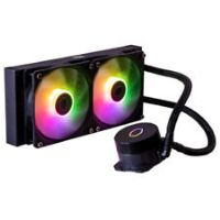 Cooler Master MasterLiquid 240L Core ARGB CPU Liquid Cooler - Dual Chamber Gen S Pump, Superior Radiator and 120 mm ARGB Fans, LGA 1700 and AM5 Brackets - Black