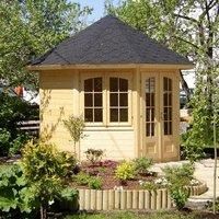 Palmako Veronica 2.9m x 2.9m Log Cabin (28mm)  2 Windows