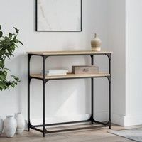 Console Table Sonoma Oak 75x35.5x75 cm Engineered Wood