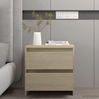 Bedside Cabinet Sonoma Oak 45x34.5x44.5 cm Engineered Wood