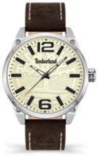 Timberland Ripley-Z Dark Brown Faux Leather Strap Watch