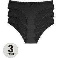 Dorina Naomi 3 Pack Brief  Black