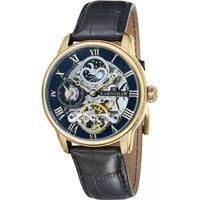 Thomas Earnshaw ES-8006-05 Men Londitude Analogue Automatic Skeleton 2 Hands with Dual Time Black Strap Watch