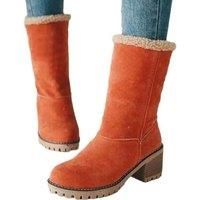 High-Heeled Padded Women'S Boots - 8 Sizes & 5 Colours