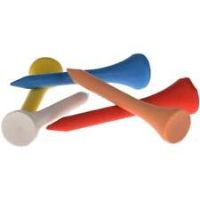 GMTee 25 Pack Wooden Golf Tees 2 1/8 Inch Mid Length Tee HQ Wood Mixed Colours