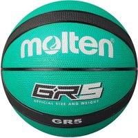 Molten GR Basketball, Indoor/Outdoor, Premium Rubber, Size 5, Impact Colour Green/Black, Suitable For Boys Age 7, 8, 9, 10 & 11, Girls age 12 & 13 (BGR5-GK)