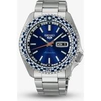 Seiko 5 Sports Petrol Blue Checker Flag Special Edition Watch SRPK65K1