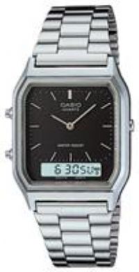 Casio Collection AQ-230A-1DMQYES Mens Watch, Black