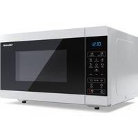 SHARP YC-MS252AU-S 25 Litre 900W Digital Microwave, 11 power levels, ECO Mode, defrost function, LED cavity light - Silver