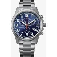 Citizen EcoDrive Military Blue Bracelet Watch AT020056L