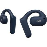 JVC Nearphones HA-NP35T-A, True Wireless Earbuds, Open Ear Design, Noise Reduction for Clear Assignment, Water Protection (IPX4), Microphone Muting Function, 17 Hours Playback, Bluetooth 5.1, (Blue)