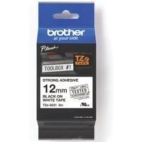 Brother TZE-S231  P Touch Label Tape Black on White Laminated 12mm x 8m TZ-S231