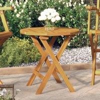 Bistro Table 46x47 cm Solid Wood Acacia