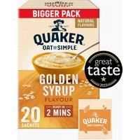 Quaker Oat So Simple Family Pack Golden Syrup, 20 x 36g