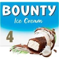 Bounty Chocolate & Coconut Ice Cream Bars 4pk