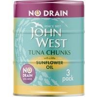 John West Tuna Chunks with a Little Sunflower Oil 3 x 100g