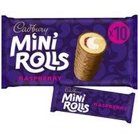 Cadbury 10 Mini Rolls Raspberry