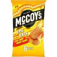 McCoy's Epic Eats Chip Shop Curry Sauce Multipack Crisps 6 Pack