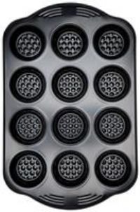 Prestige - Aerolift - Muffin Tins Non Stick 12 Cup - Non stick Bakeware - Cushion Base - Fridge Freezer and Dishwasher Safe - Carbon Steel - 41 x 27 x 4 cm