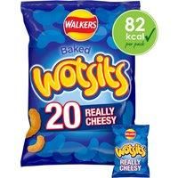 Walkers Wotsits Really Cheesy Multipack Snacks Crisps 20x16.5g