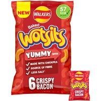 Walkers Wotsits Crispy Bacon Multipack Chickpea Crisps 6x12g