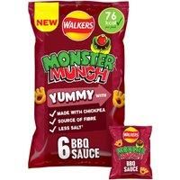 Walkers Monster Munch BBQ Sauce Multipack Chickpea Crisps 6x16g