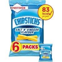 Smiths Chipsticks Salt & Vinegar Multipack Snacks 6x17g