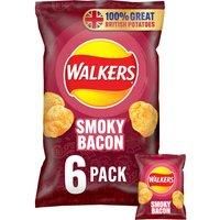 Walkers Smoky Bacon Multipack Crisps 6x25g