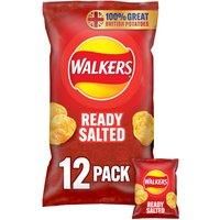 Walkers Ready Salted Multipack Crisps 12x25g