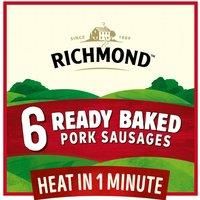 Richmond Ready Baked 6 Pork Sausages 264g