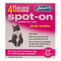 Johnson's Veterinary 4fleas Dog Puppy Flea Treatment Tablets Cat Kitten D041