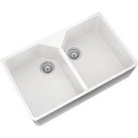 ETAL Comite 2 Bowl Granite Composite Belfast Kitchen Sink 800 x 500 x 216mm (187RG)