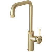 ETAL Caprise Industrial Style Kitchen Mixer Tap Brushed Brass (474FJ)