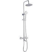 ETAL Santana Rear-Fed Exposed Polished Chrome Thermostatic Mixer Shower with Bath Filler (892RF)