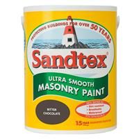 Sandtex Ultra Smooth Masonry Paint 5L Bitter Chocolate