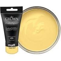 Crown Breatheasy Matt Emulsion Happy Daze Tester Pot