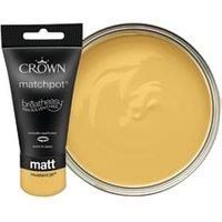 Crown Matchpot Mustard Jar Matt